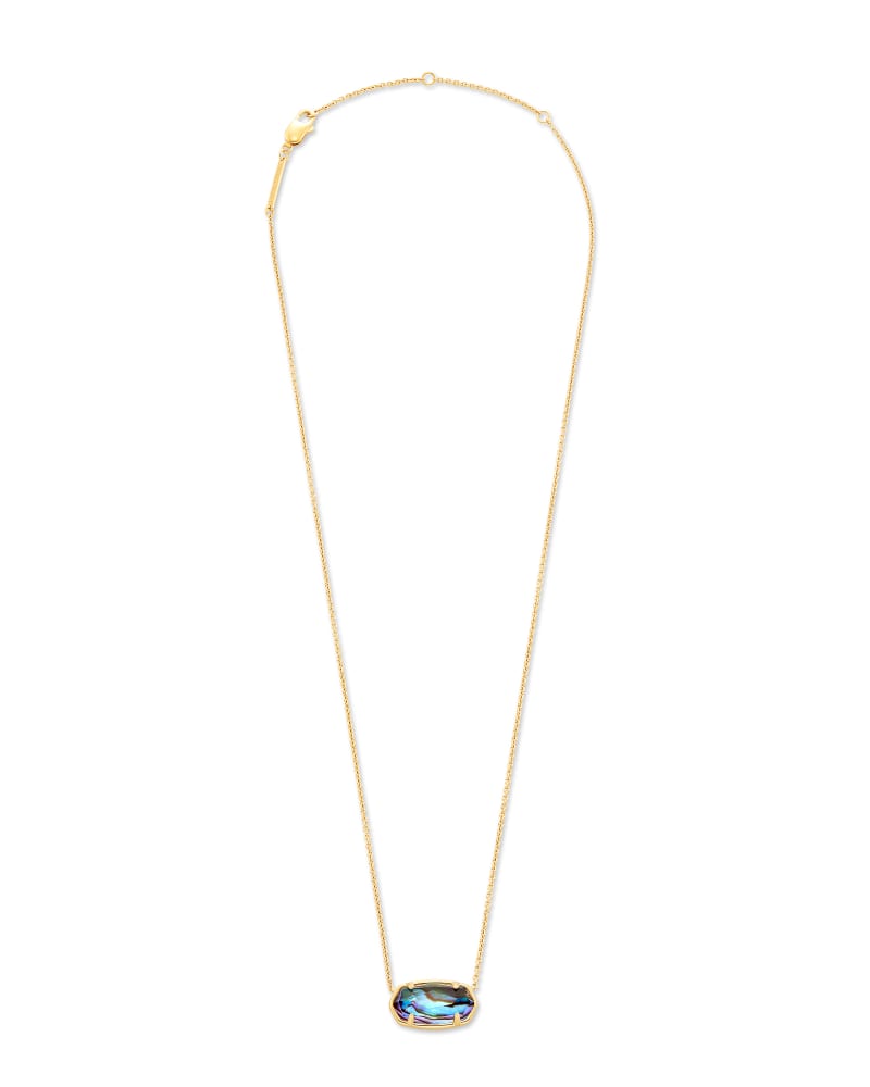 Elisa 18k Gold Vermeil Pendant Necklace in Abalone image number 3